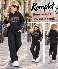 Komplety DZIECIĘCE, size 4-14lat,paczka 6szt,1 kolor