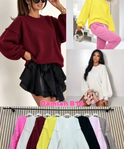 Swetry Damskie WŁOSKA,Size uni,paczka 6szt, mix kolor