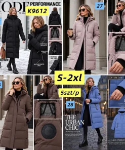 Kurtki damskie,size s-2xl,Paczka 5szt,1kolor