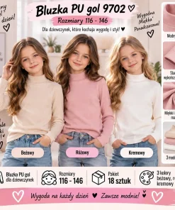 Bluzki DZIECIĘCA,size 116-146,paczka 18szt,mix kolor