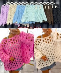 Swetry Damskie ,Size uni,paczka 6szt, mix kolor