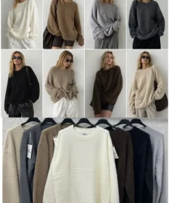Swetry Damskie,size uni,paczka 12szt,mix kolor