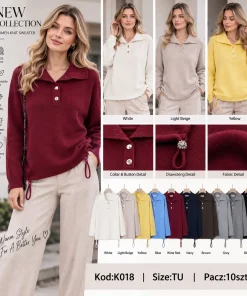 Swetry Damskie ,Size uni,paczka 10szt, mix kolor