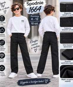 Spodnie DZIECIĘCA,size 4-12lat,paczka 10szt,1kolor