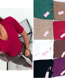 Bluzki Damskie,size uni,Paczka 6szt,mix kolor