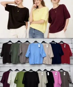Swetry Damskie WŁOSKA,Size uni,paczka 6szt, mix kolor