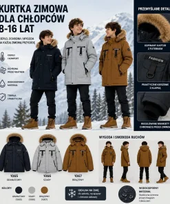 Kurtki DZIECIĘCA,size 8-16lat,Paczka 5szt ,1 kolor