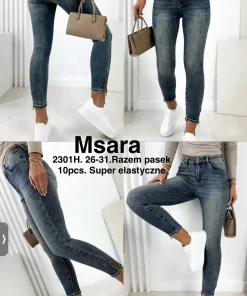 Jeansy Damskie,size 26-31,Paczka 10szt ,1kolor