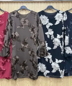 Sukienki Damskie WŁOSKA,Size uni,paczka 6szt, mix kolor