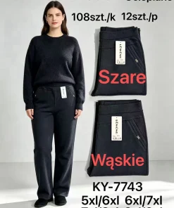 Spodnie Damskie,size 5/6-8/9xl,paczka 12szt,mix kolor