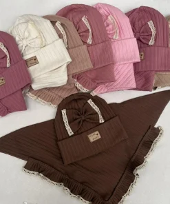 Komplety Czapki DZIECIĘCA ,paczka 12szt,mix kolor