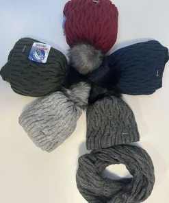 Komplety Czapki damskie,paczka 12szt,mix kolor