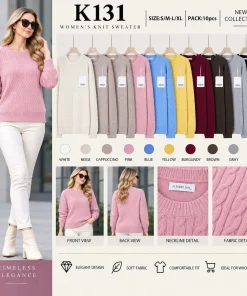 Swetry damskie ,size s/m-l/xl,Paczka 10szt ,mix kolor