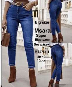 Jeansy Damskie,size 30-40,Paczka 10szt ,1 kolor