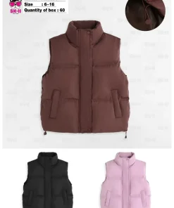 Kamizelki DZIECIĘCA,size 6-16lat,Paczka 6szt,1kolor