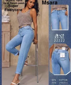 Jeansy Damskie,size xs-xl,Paczka 10szt ,1kolor