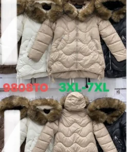 Kurtki Damskie,size 3xl-7xl,Paczka 5szt ,1kolor