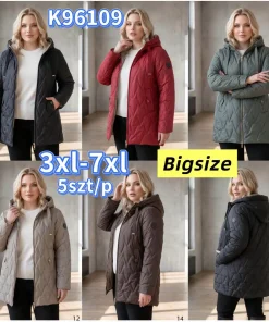 Kurtki damskie ,size 3-7xl,Paczka 5szt ,1kolor