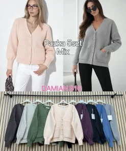 Swetry Damskie WŁOSKA,Size uni,paczka 6szt, mix kolor