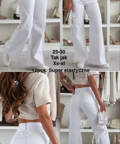 Jeansy Damskie,size xs-xl,paczka 12szt,1kolor