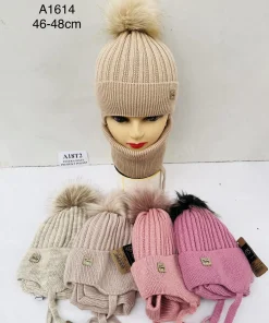 Komplet czapka DZIECIĘCA ,paczka 10szt,mix kolor
