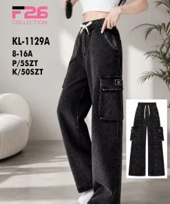 Spodnie JEANSY DZIECIĘCA,size 8-16lat,Paczka 5szt,1kolor