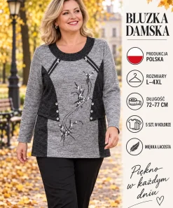 Bluzy damskie,size l-4xl,Paczka 5szt,1 kolor