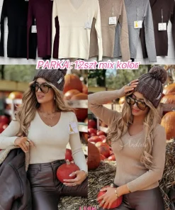 Swetry Damskie TURECKA,Size uni,paczka 6szt, mix kolor