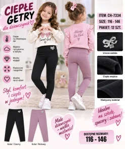 Legginsy DZIECIĘCE, size 116-164,paczka 12szt,mix kolor