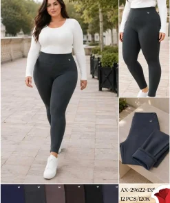 Leginsy Damskie,size 2xl-5xl,paczka 12szt,mix kolor