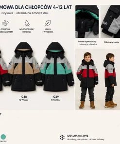 Kurtki DZIECIĘCA,size 4-12lat,Paczka 5szt ,1 kolor