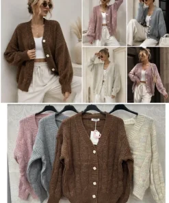 Swetry Damskie,size uni,paczka 12szt,mix kolor