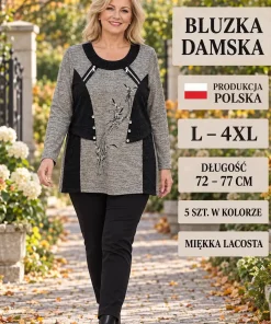Bluzy damskie,size l-4xl,Paczka 5szt,1 kolor