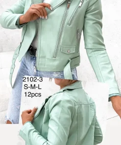Kurtki skórzane Damskie,size s-l,Paczka 12szt ,1kolor