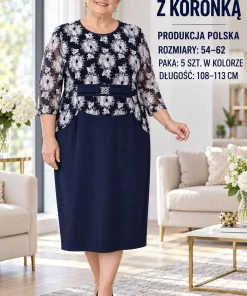 Sukienki Damskie ,Size 54-62,paczka 5szt, 1kolor