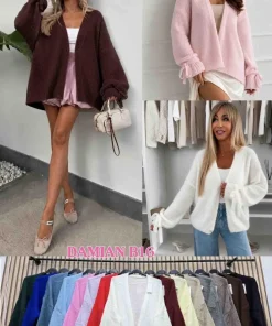 Swetry Damskie WŁOSKA,Size uni,paczka 6szt, mix kolor