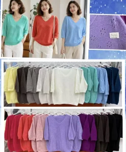 Swetry damskie,size uni,paczka 6szt,mix kolor