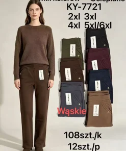 Spodnie Damskie,size 2/3-5/6xl,paczka 12szt,mix kolor