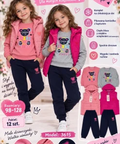 Komplety DZIECIĘCA,size 98-128,paczka 12szt,mix kolor