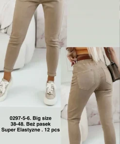 Jeansy Damskie,size 38-48,paczka 12szt,1kolor