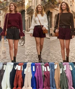Swetry Damskie WŁOSKA,Size uni,paczka 6szt, mix kolor