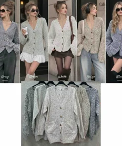 Swetry Damskie,size uni,paczka 12szt,mix kolor