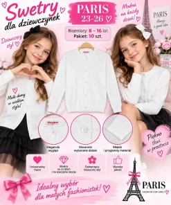 Swetry DZIECIĘCA,size 8-16lat,paczka 10szt,1kolor