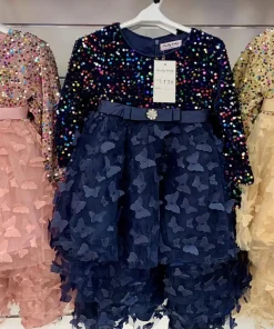 Sukienki DZIECIĘCE,size 4-14lat,Paczka 6szt,1kolor