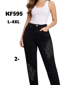 Jeansy Damskie,size l-4xl,Paczka 12szt,1kolor