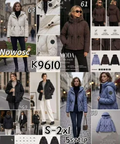 Kurtki damskie,Size s-2xl,paczka 5szt, 1kolor