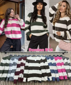 Swetry Damskie WŁOSKA,Size uni,paczka 6szt, mix kolor