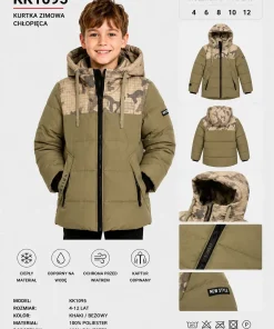Kurtki DZIECIĘCA,size 4-12lat,Paczka 5szt ,1 kolor