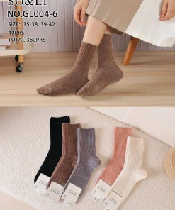 Skarpety Damskie,size 35-42,paczka 40szt,mix kolor