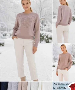Swetry Damskie,size m-2xl,paczka 12szt,mix kolor